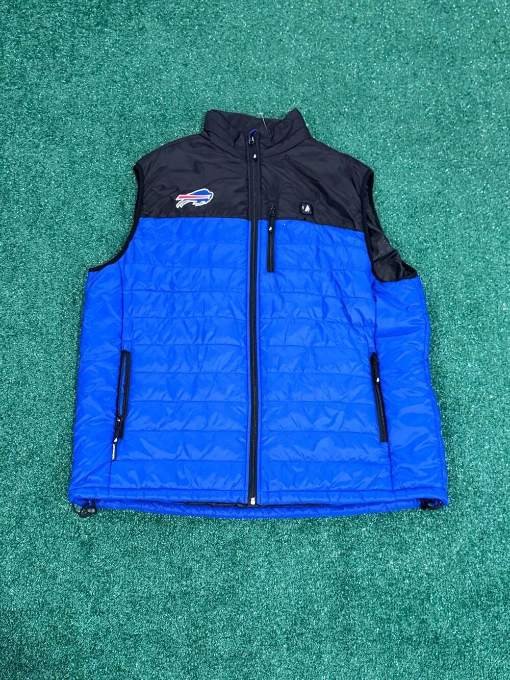 ActionHeat Buffalo Bills 5V Battery Heated Colorblock Full-Zip Puffer Vest
